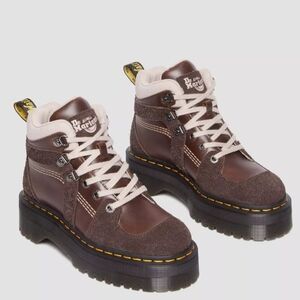 Dr. Martens Zuma Wooly Bully Women's Boots Suede/Leather Size 7
